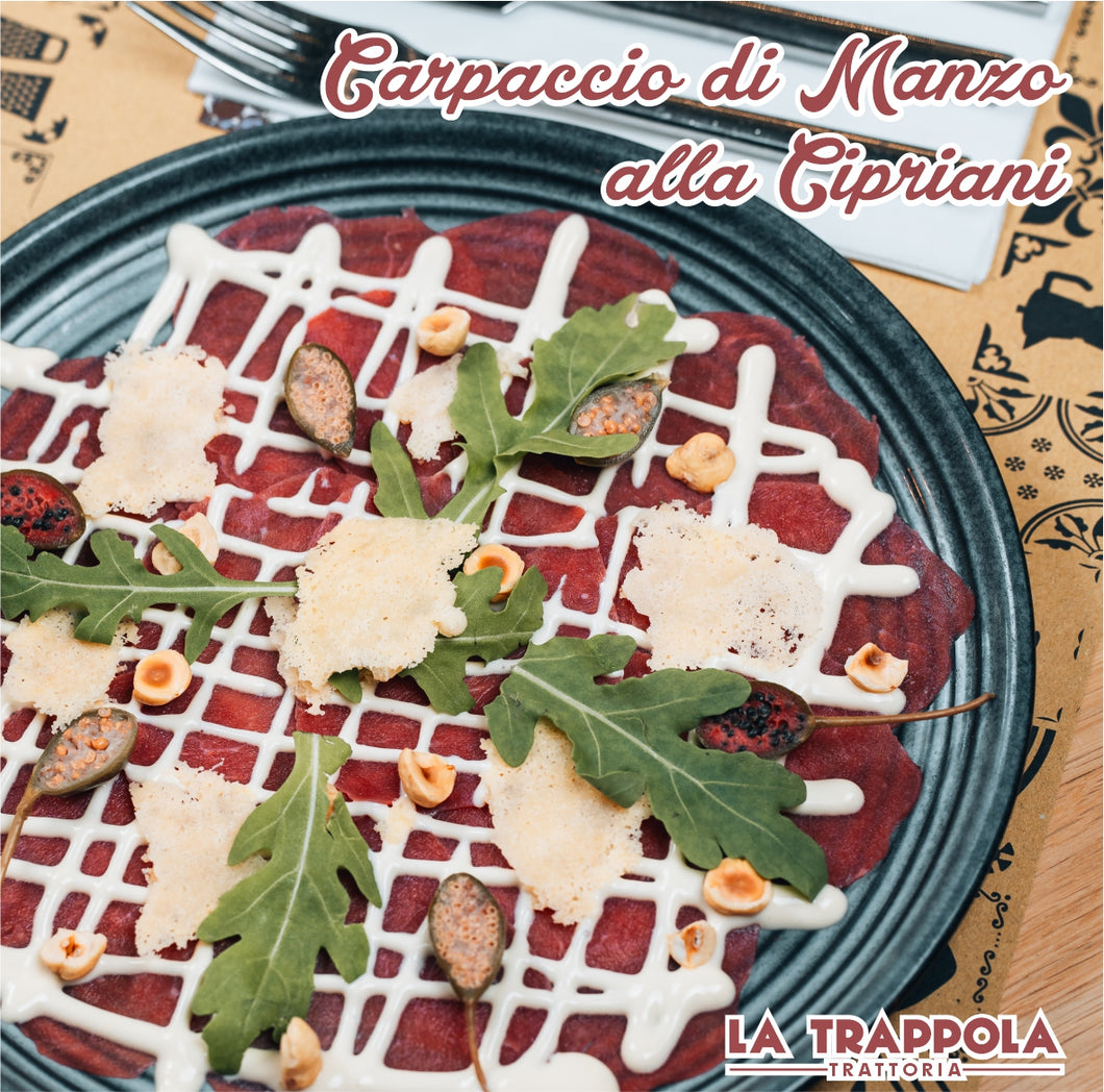 Entrée : Carpaccio de Boeuf 