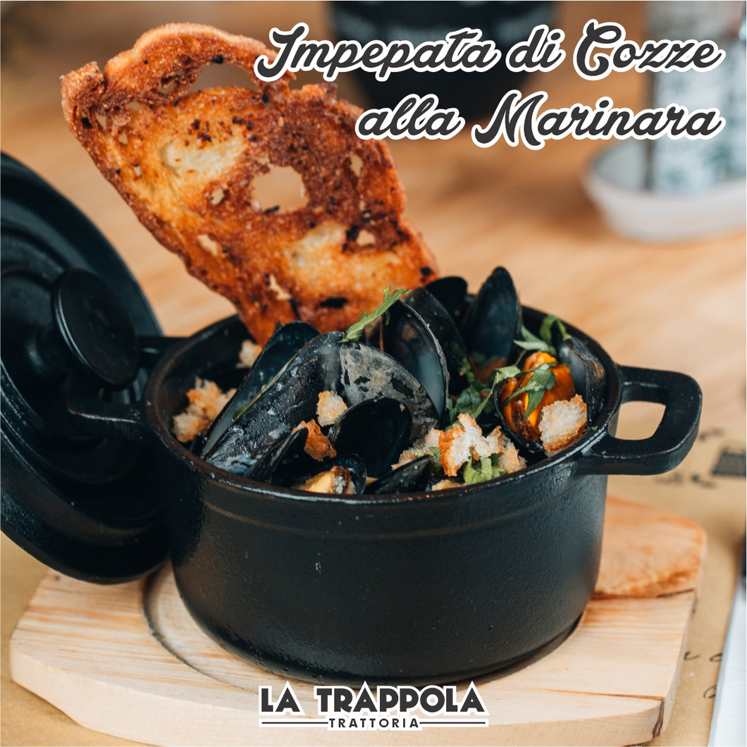 Entrée : Moules Marinières à l'Italienne