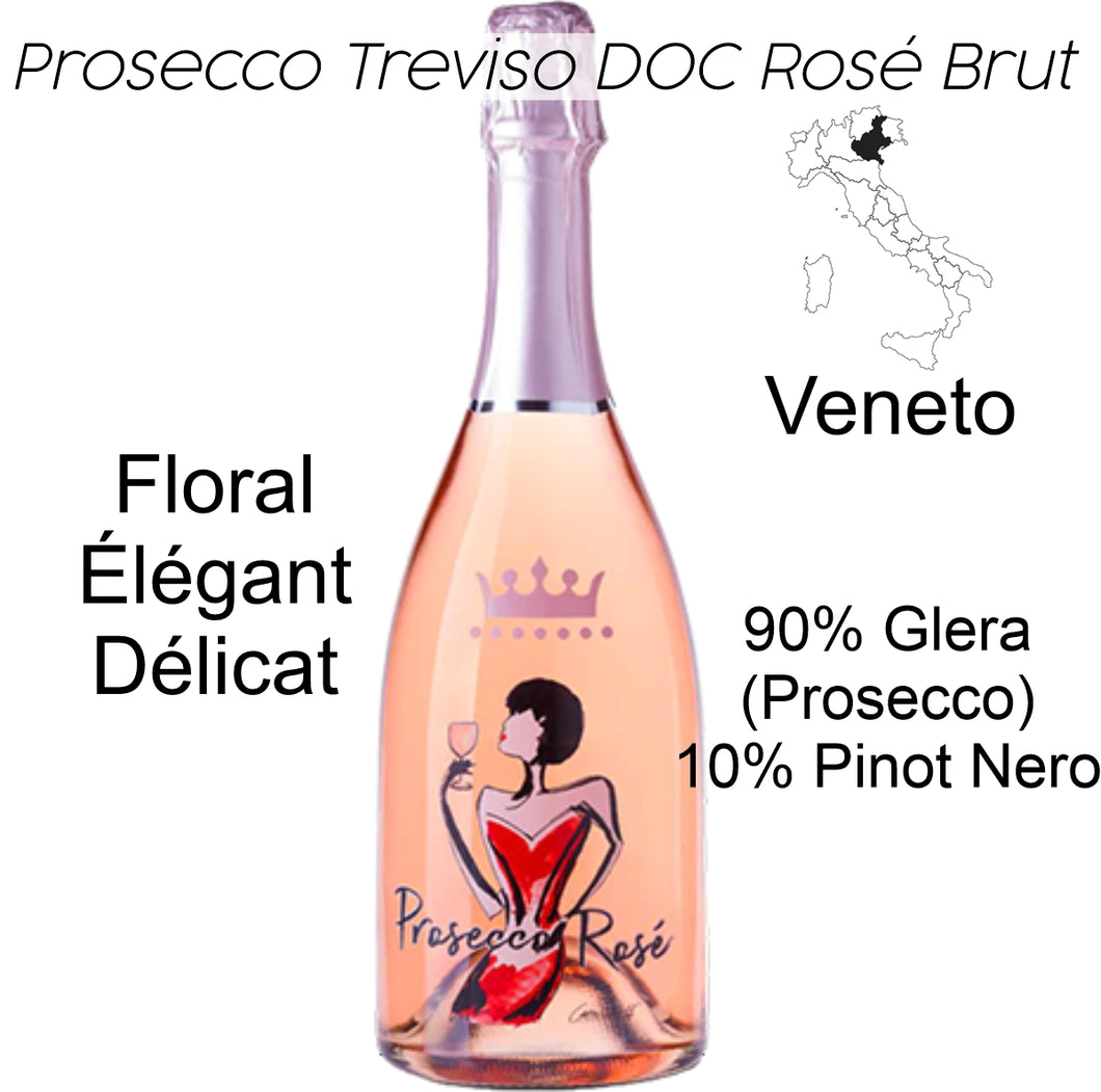 Bulles : Prosecco Treviso DOC Rosé Brut (Le Contesse)