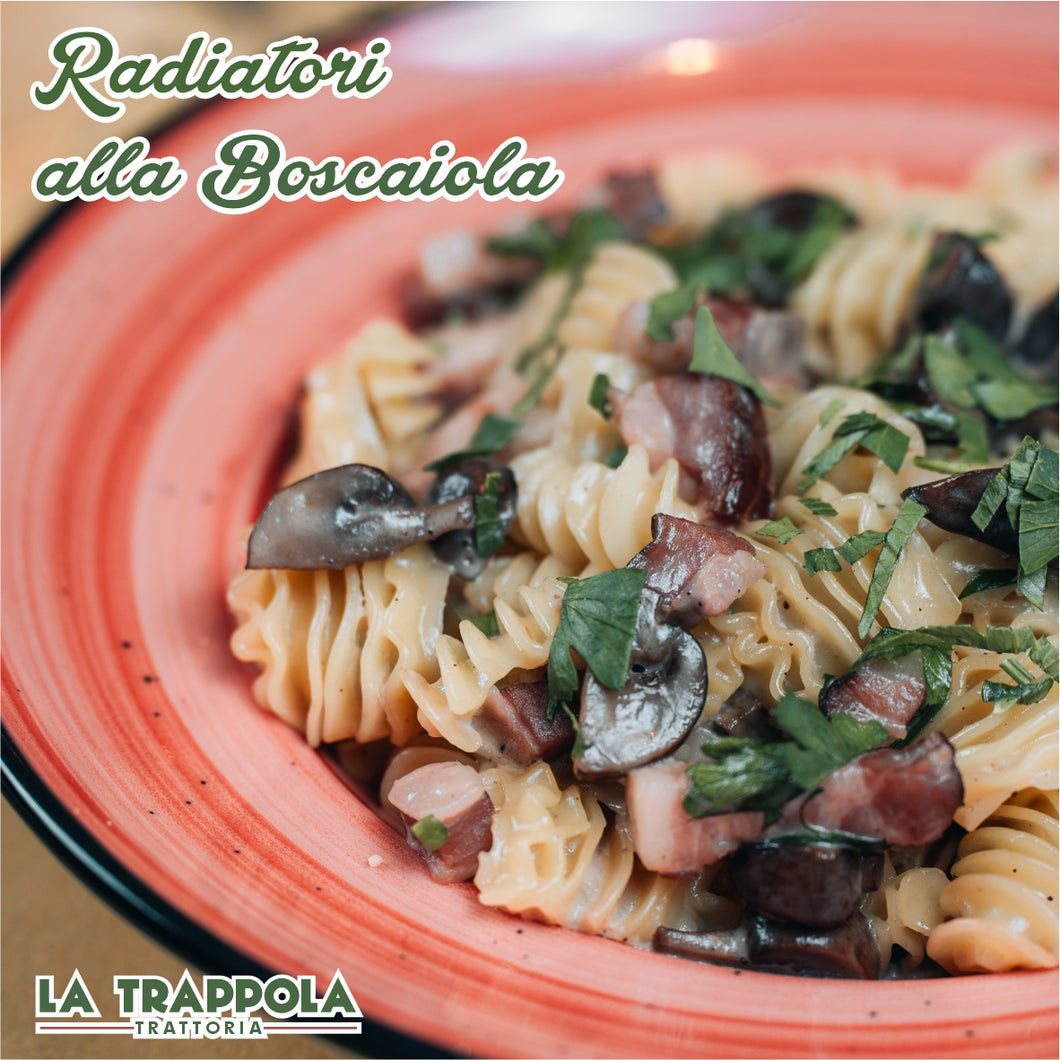 Pâtes Fraîches : Radiatori alla Boscaiola